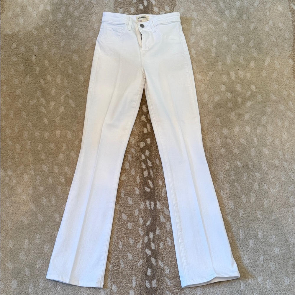 L'AGENCE White Flare & Wide Leg Jeans